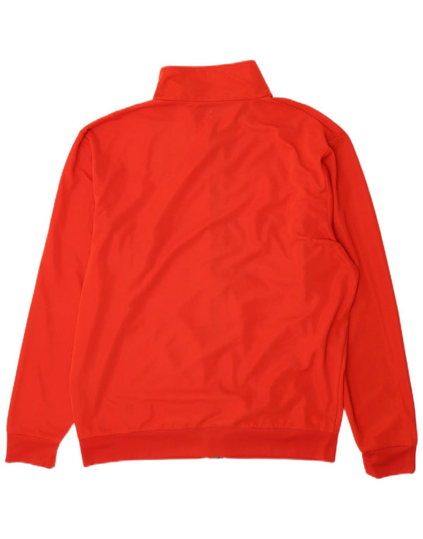 Kappa Mens Tracksuit Top Jacket 2XL Red Colourblock