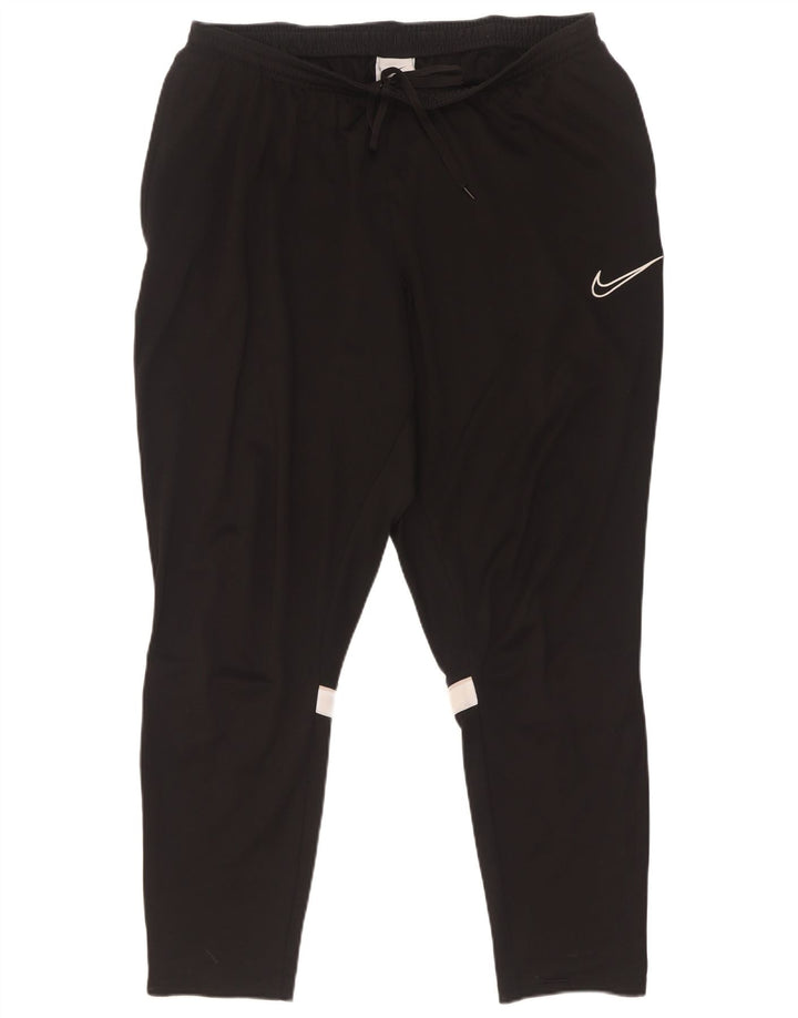 Nike Mens Dri Fit Tracksuit Trousers 2XL  Black Colourblock Polyester