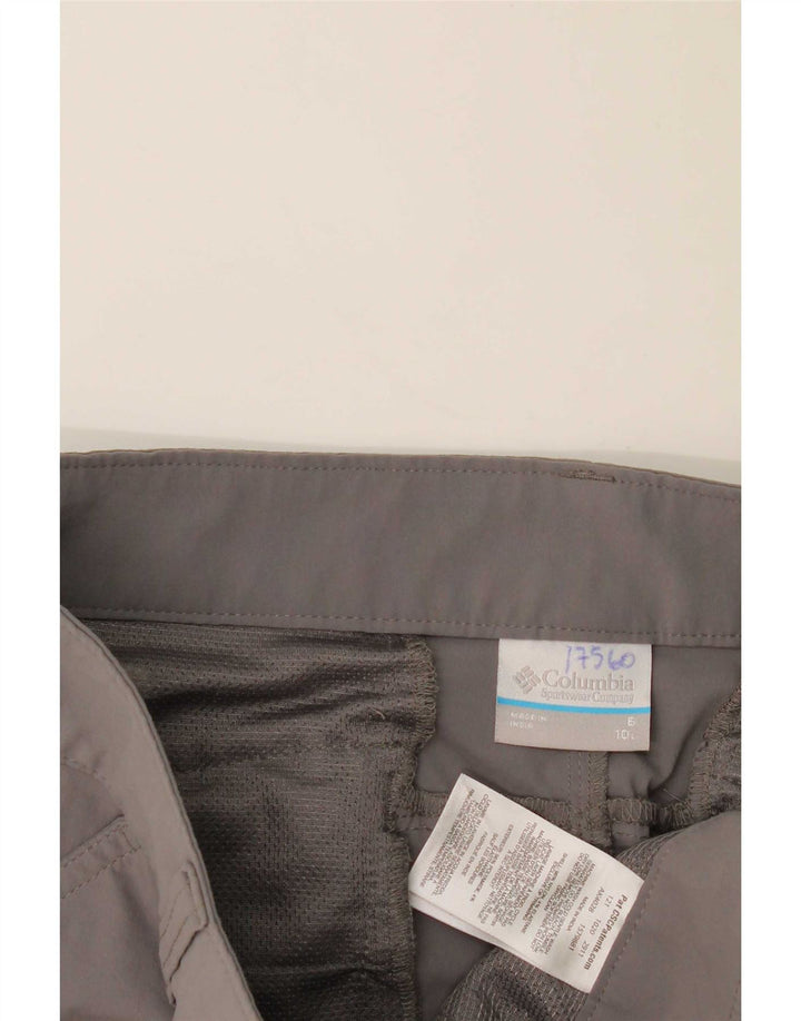 Columbia Womens Cargo Shorts US 6 Medium W30  Grey Nylon