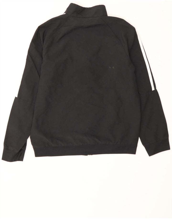 ADIDAS Boys Tracksuit Top Jacket 11-12 Years Black Polyester Vintage Adidas and Second-Hand Adidas from Messina Hembry 