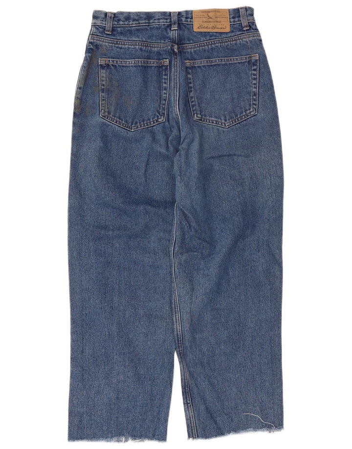 Eddie Bauer Womens High Waist Cropped Jeans US 8 Medium W28 L24 Blue