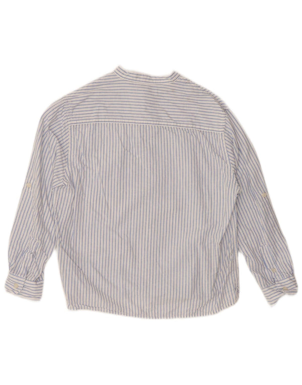 ZARA Boys Shirt 8-9 Years White Pinstripe Cotton