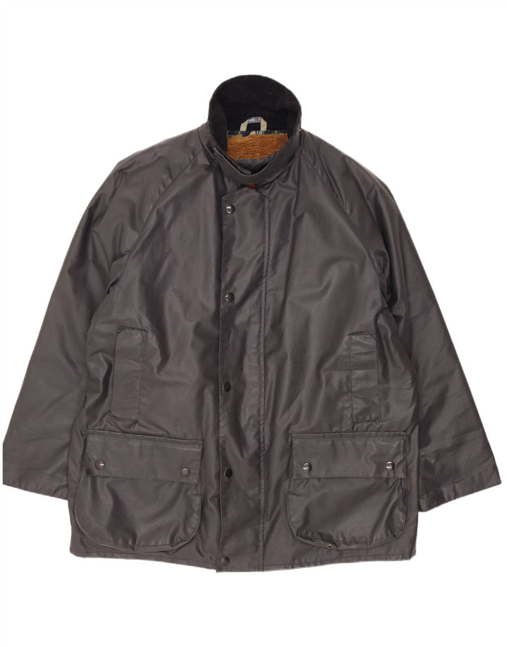 Starring Mens Hooded Regular Fit Parka Jacket Medium Grey