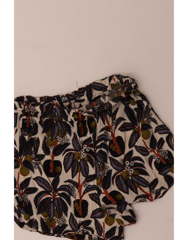 Zara Womens Casual Shorts Small W26 Multicoloured Floral