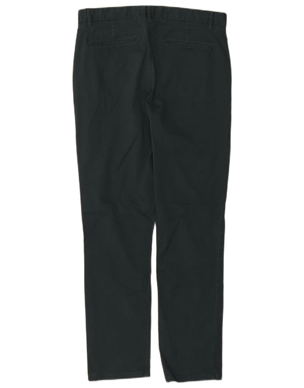 FAT FACE Mens Slim Chino Trousers W34 L30 Green Cotton