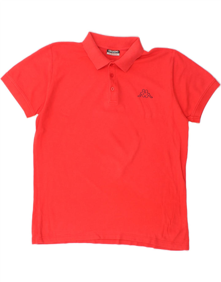 KAPPA Mens Polo Shirt Large Red Cotton Vintage Kappa and Second-Hand Kappa from Messina Hembry 