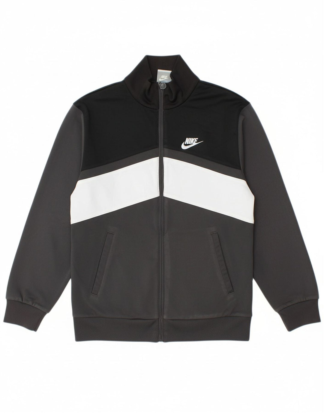 NIKE Boys Tracksuit Top Jacket 10-11 Years Medium Multicoloured