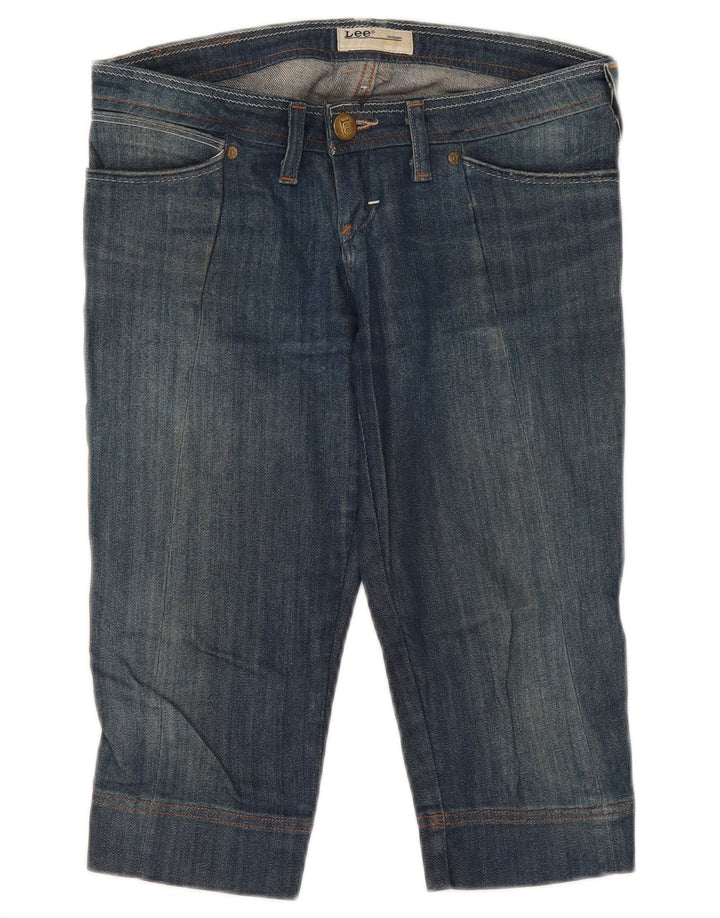 Lee Womens Crystal Capri Jeans W27 L17 Blue Cotton