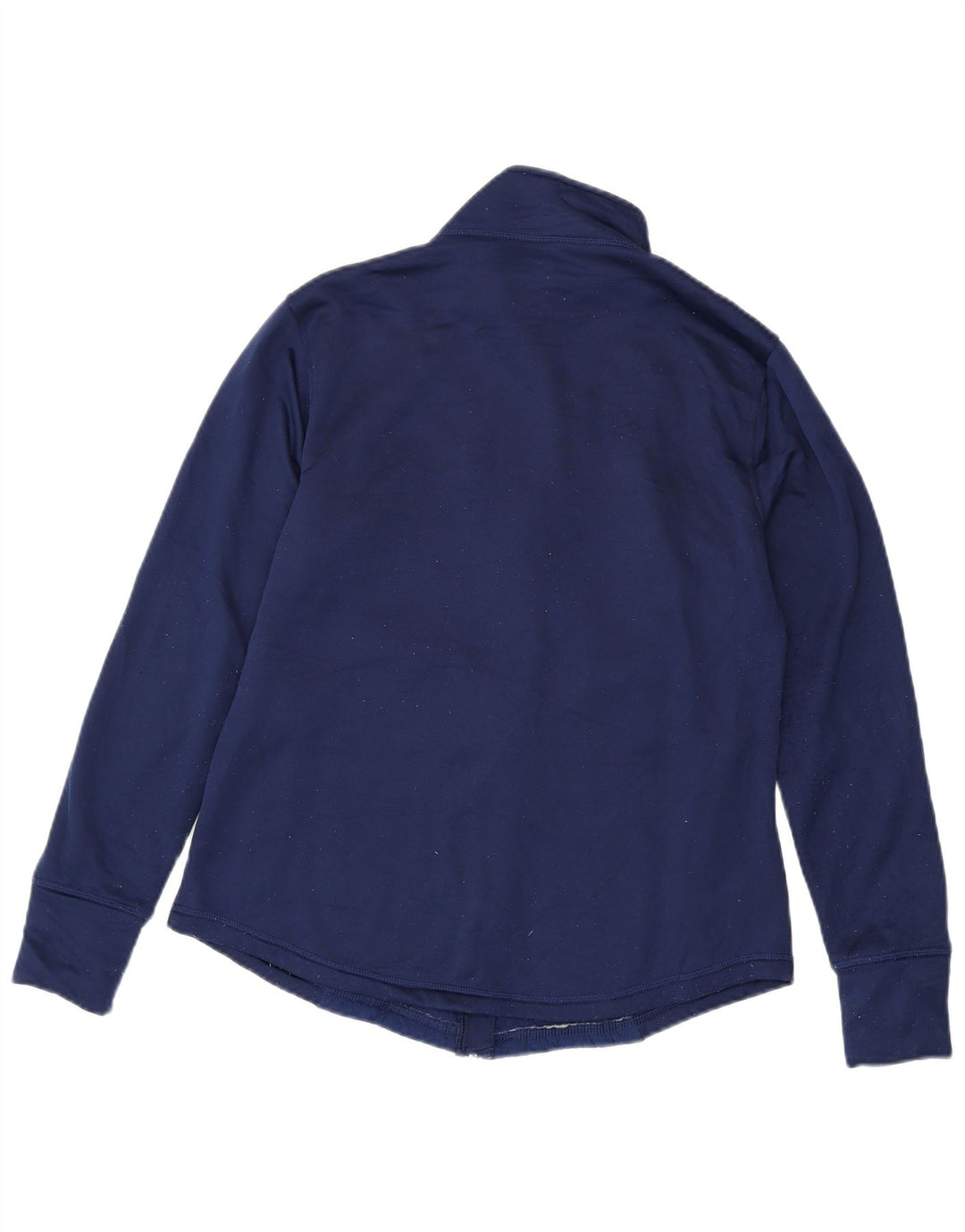 FILA Womens Tracksuit Top Jacket UK 16 Large Navy Blue Polyester