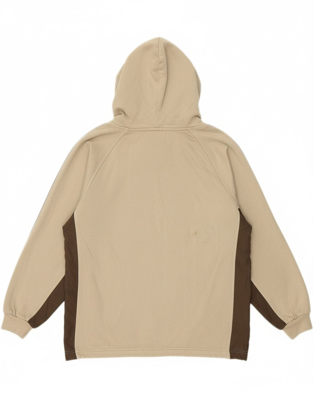 CHAMPION Mens Hoodie Jumper Medium Beige Colourblock Polyester Vintage Champion and Second-Hand Champion from Messina Hembry 