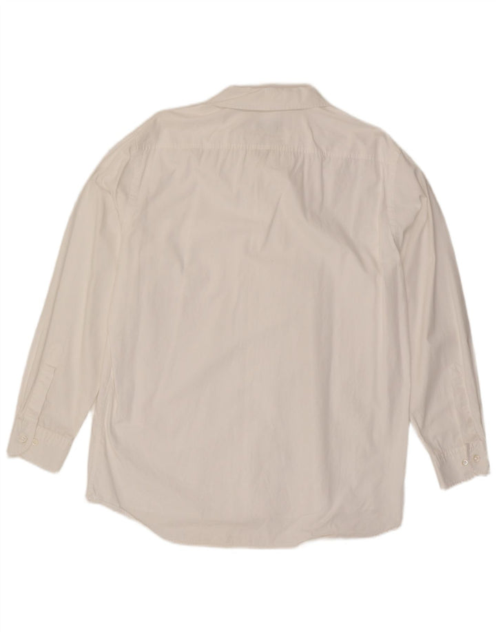 Hugo Boss Mens Shirt Large White Cotton