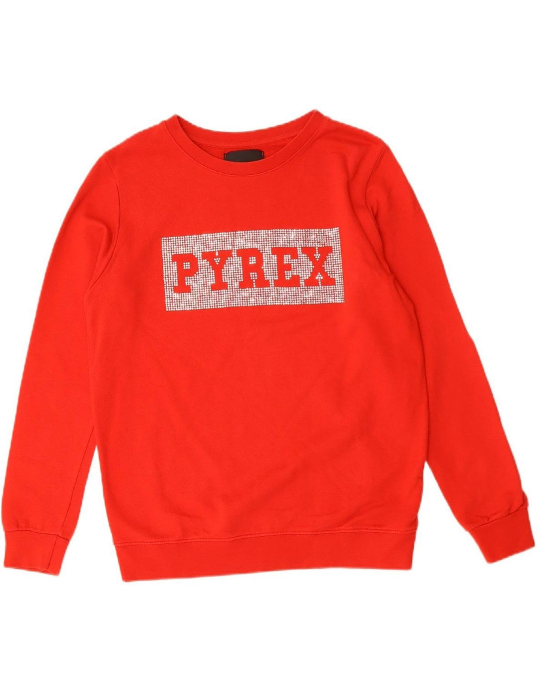 PYREX Womens Graphic Sweatshirt Jumper UK 14 Medium Red