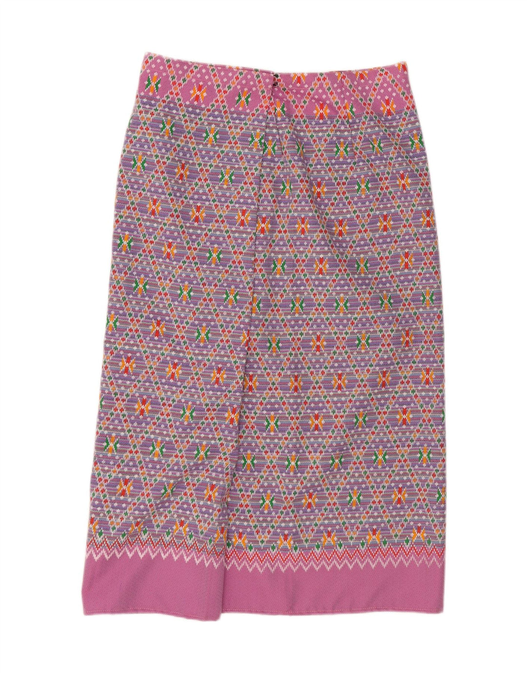VINTAGE Womens Maxi Skirt W34 Large Multicoloured Geometric Vintage Vintage and Second-Hand Vintage from Messina Hembry 