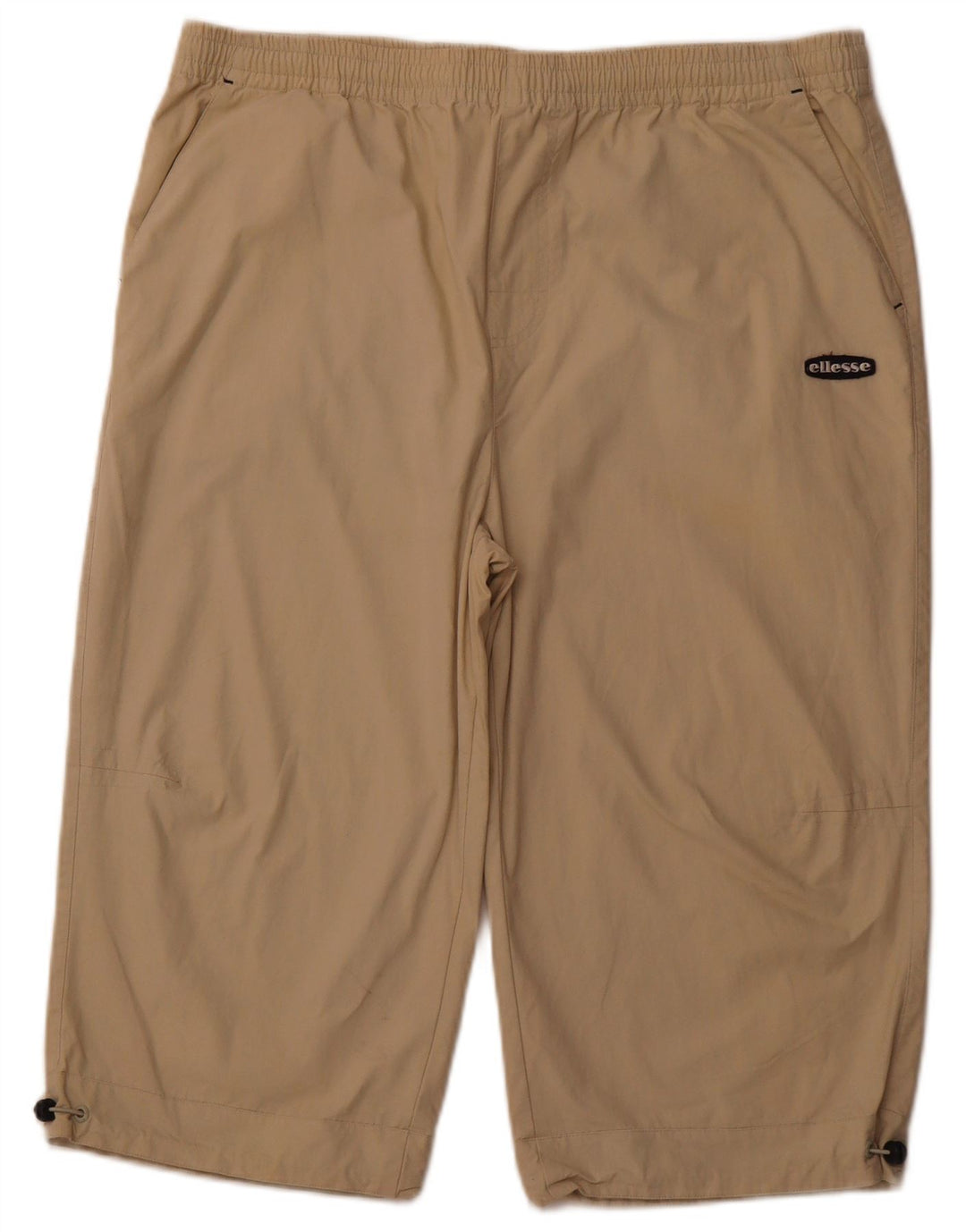 ELLESSE Mens Bermuda Sport Shorts Large  Beige Cotton