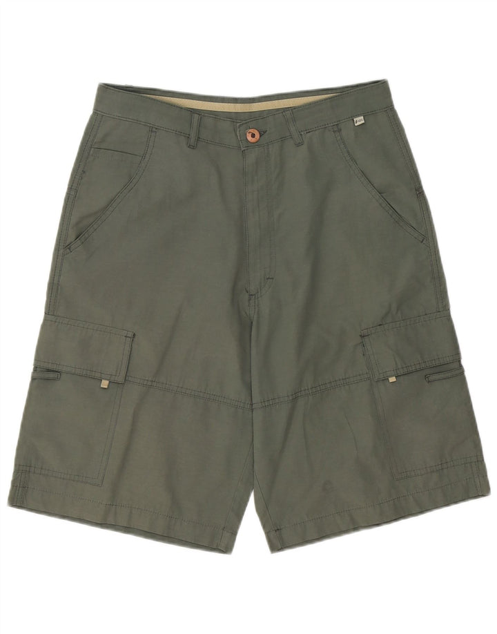 Invicta Mens Cargo Shorts IT 48 Medium W30 Grey Cotton