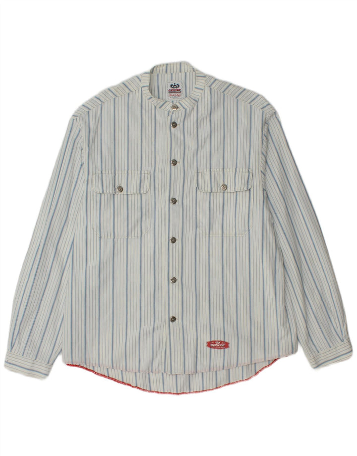 Cover Mens Shirt Large White Striped