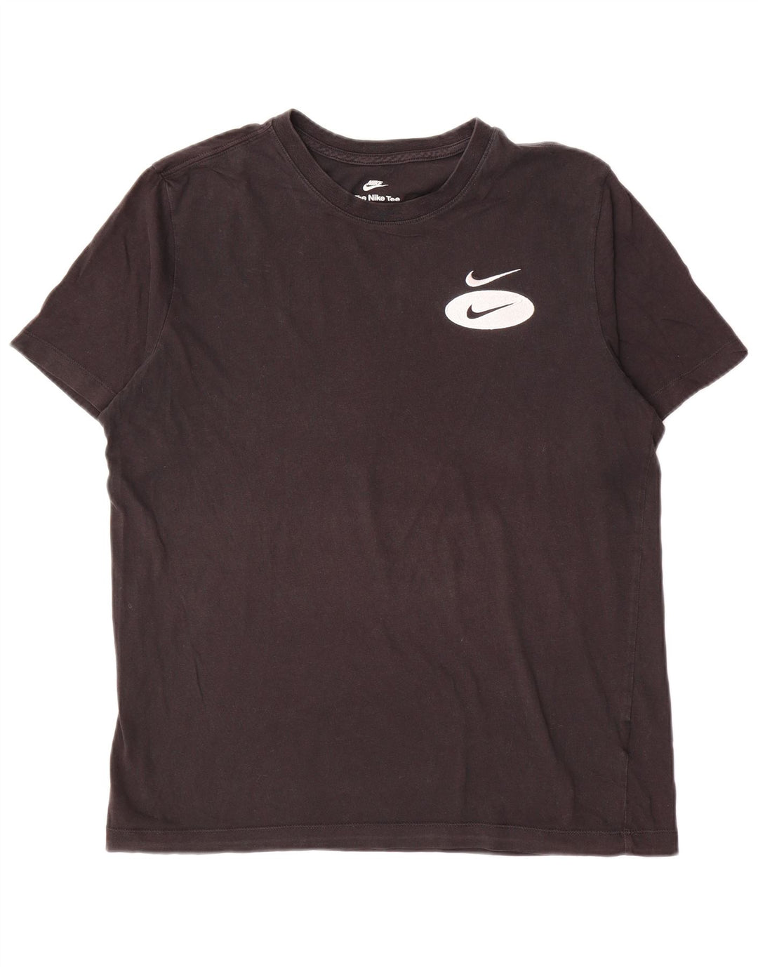 Nike Mens T-Shirt Top Medium Black Cotton