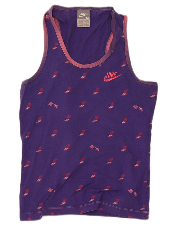 Nike Womens Graphic Vest Top UK 10/12 Medium Purple