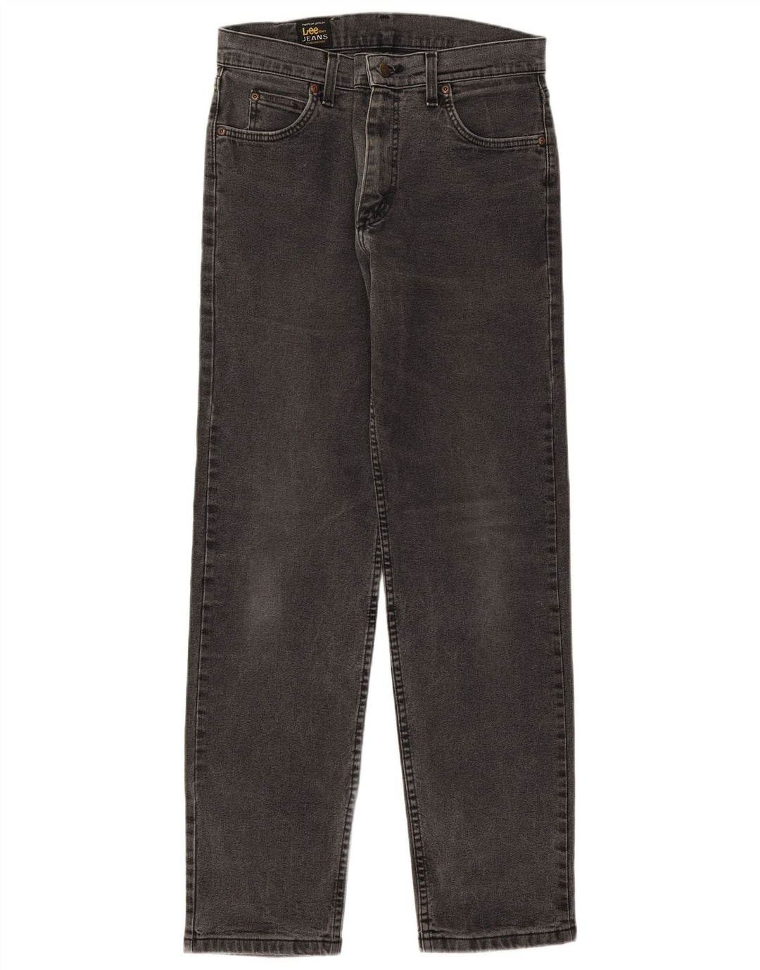 LEE Mens Brooklyn Straight Jeans  W31 L32 Grey Cotton