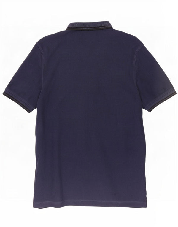 Fred Perry Mens Polo Shirt Large Navy Blue Cotton