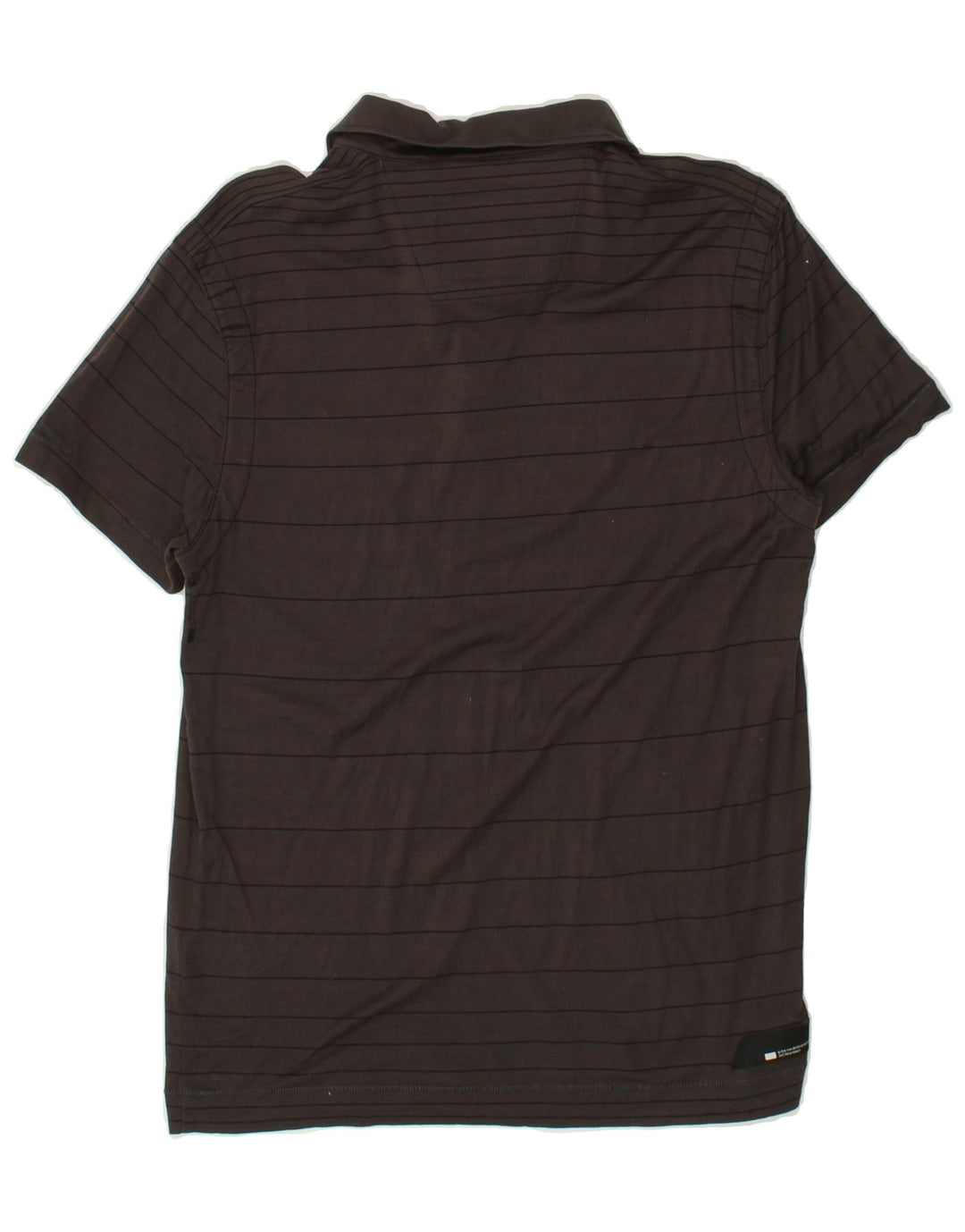 G-STAR Mens Polo Shirt Large Grey Striped Cotton Vintage G-Star and Second-Hand G-Star from Messina Hembry 