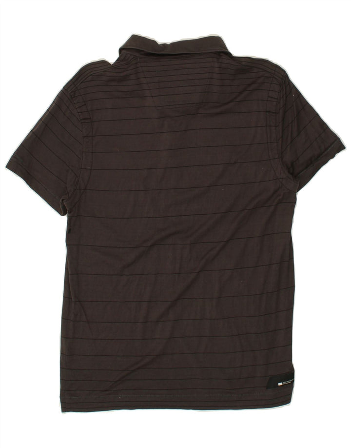 G-STAR Mens Polo Shirt Large Grey Striped Cotton Vintage G-Star and Second-Hand G-Star from Messina Hembry 
