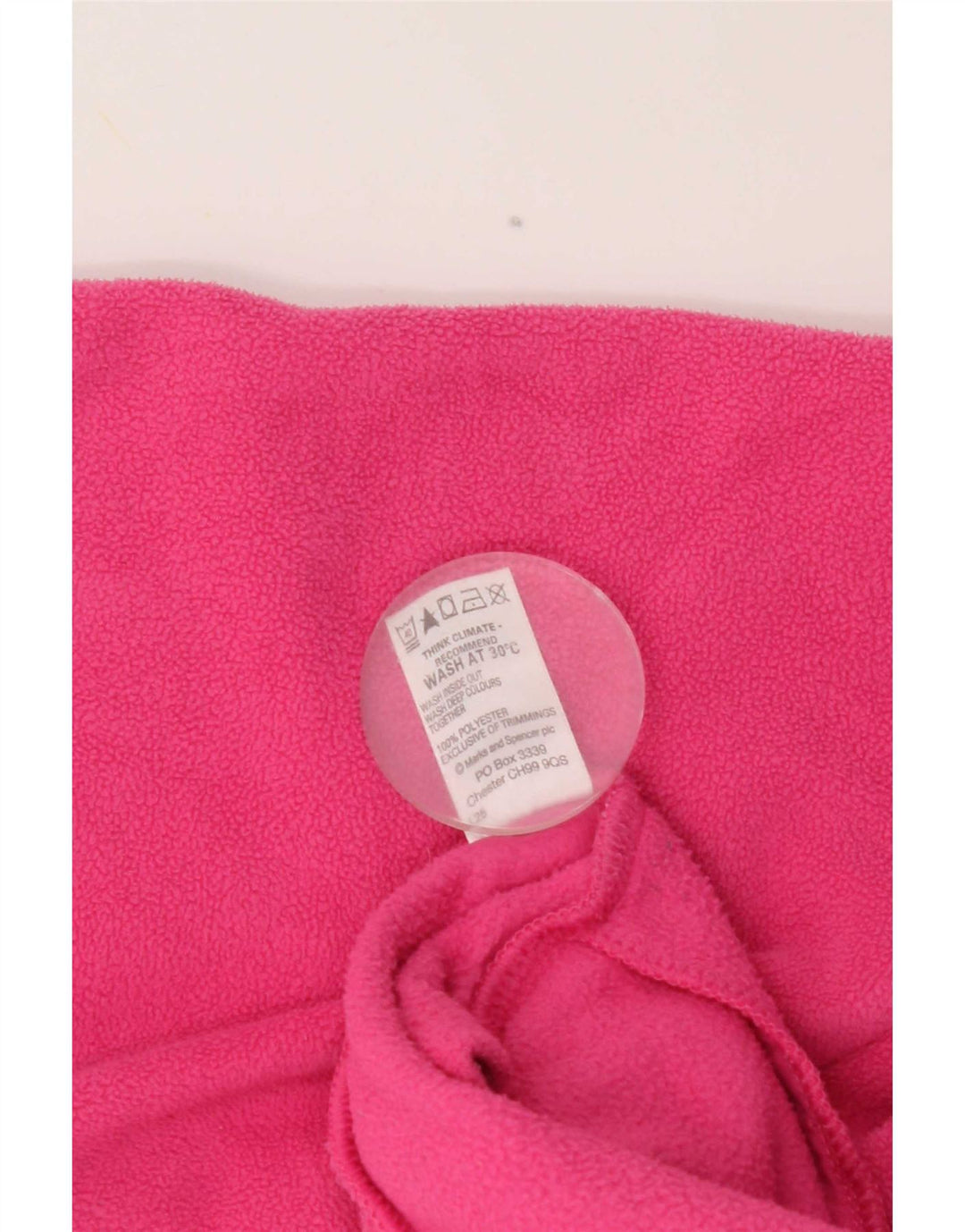 Marks & Spencer Womens Fleece Jacket UK 18 XL Pink Polyester