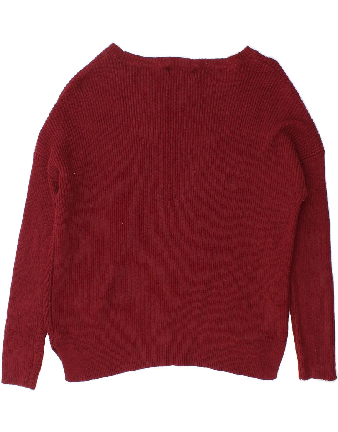 MOSSIMO Womens Oversized Boat Neck Jumper Sweater UK 16 Large Maroon Vintage Mossimo and Second-Hand Mossimo from Messina Hembry 