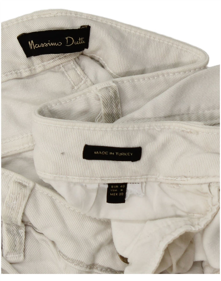 MASSIMO DUTTI Mens Cropped Jeans EU 40 Medium W30 L26 White