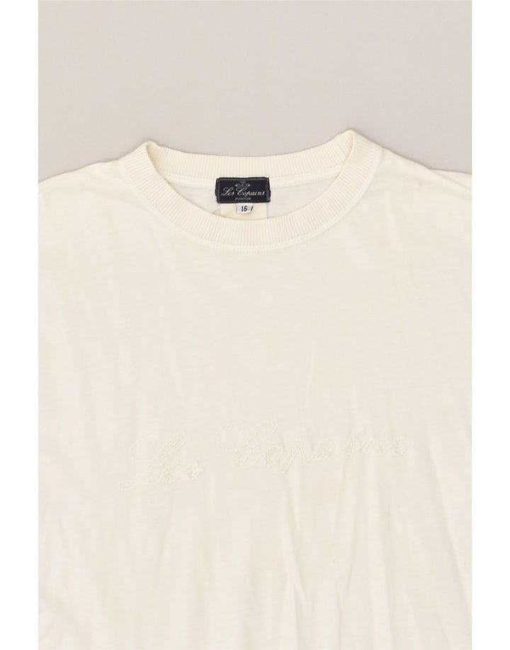 LES COPAINS Boys T-Shirt Top 15-16 Years Off White | Vintage Les Copains | Thrift | Second-Hand Les Copains | Used Clothing | Messina Hembry 