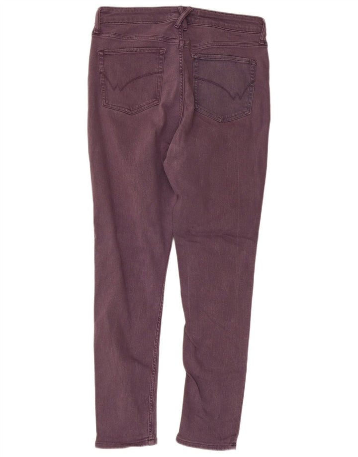 WHITE STUFF Womens High Waist Skinny Jeans UK 14 Large W32 L28 Purple