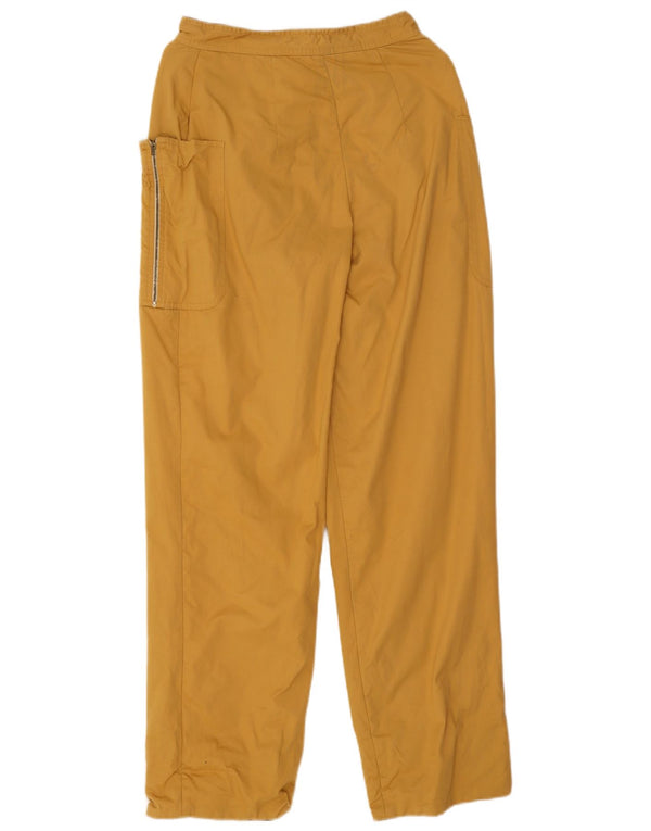 Vintage Womens Straight Casual Trousers IT 42 Medium W24 L30 Yellow