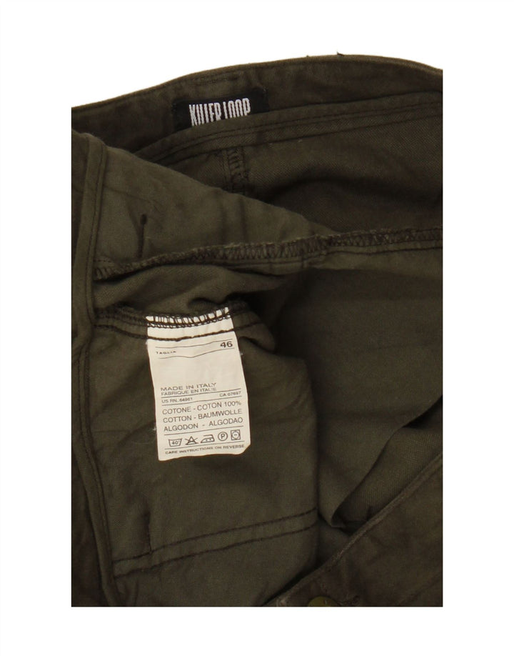 Killer Loop Womens Cargo Skirt IT 46 Large W32  Khaki Cotton