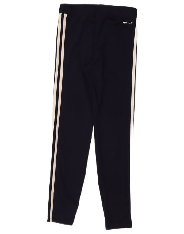 ADIDAS Girls Leggings 11-12 Years Black Polyester