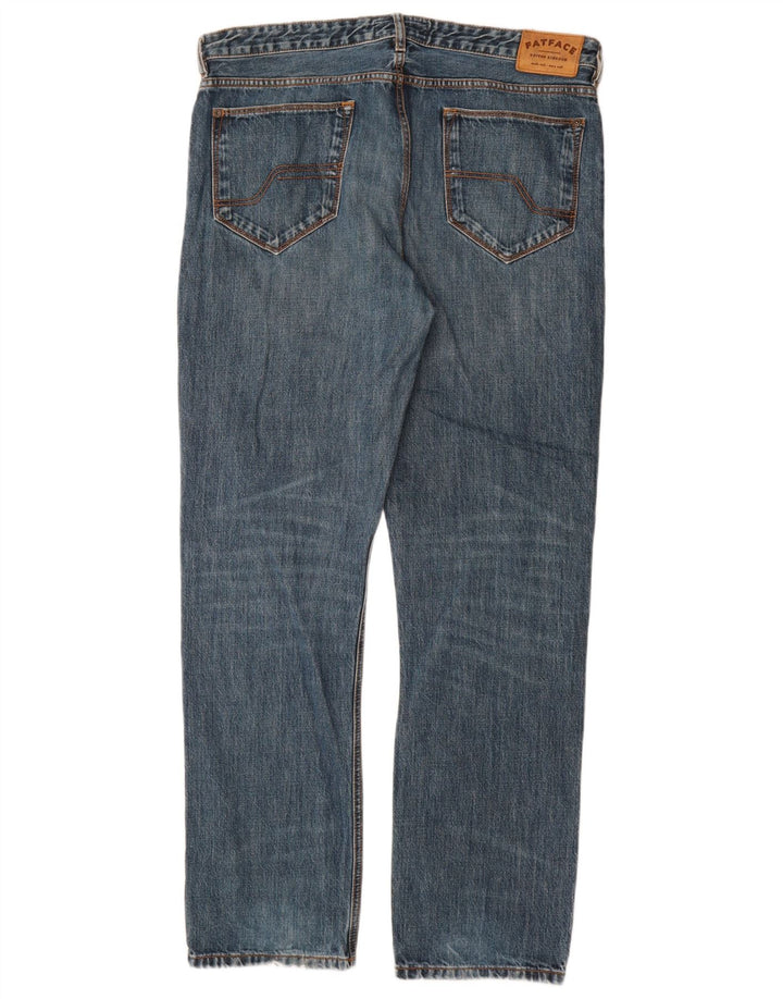 Fat Face Mens Straight Jeans W34 L33 Blue