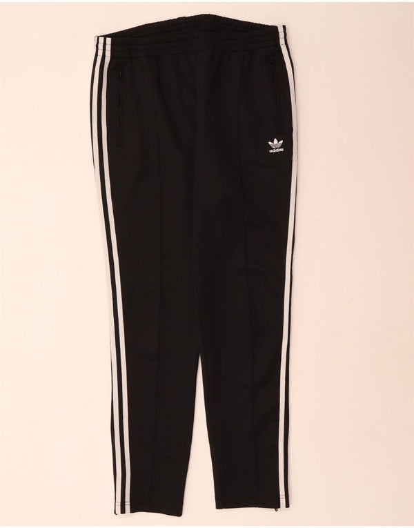 ADIDAS Womens Tracksuit Trousers UK 12 Medium Black Polyester
