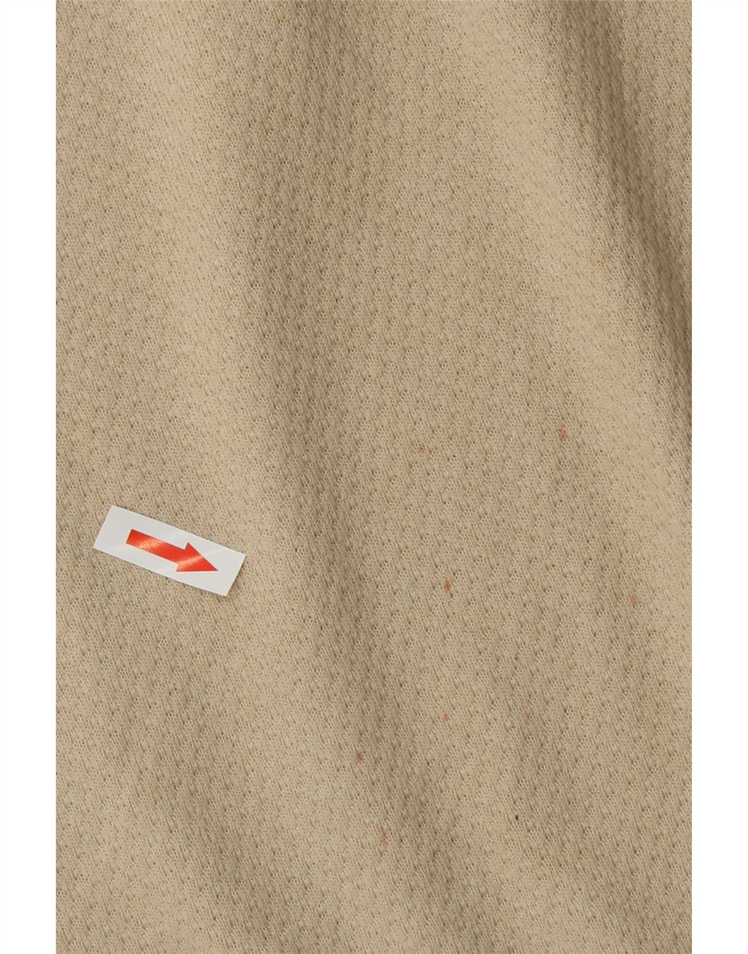 Zara Mens Polo Shirt Medium Beige Cotton