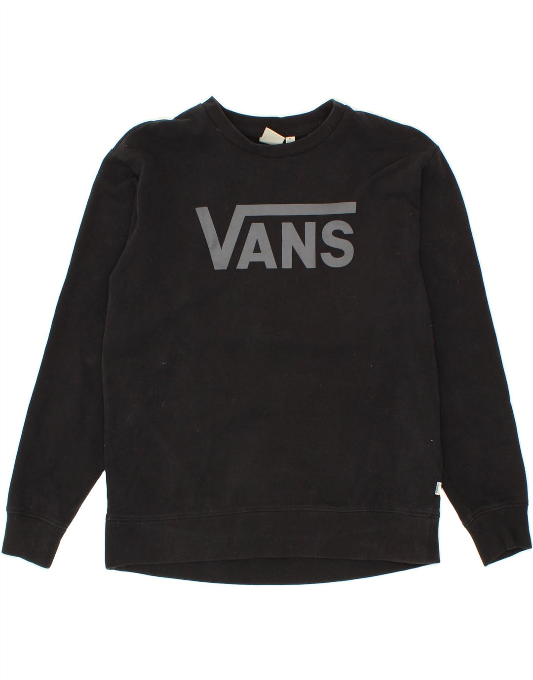 VANS Mens Graphic Sweatshirt Jumper Small Black Cotton Vintage Vans and Second-Hand Vans from Messina Hembry 