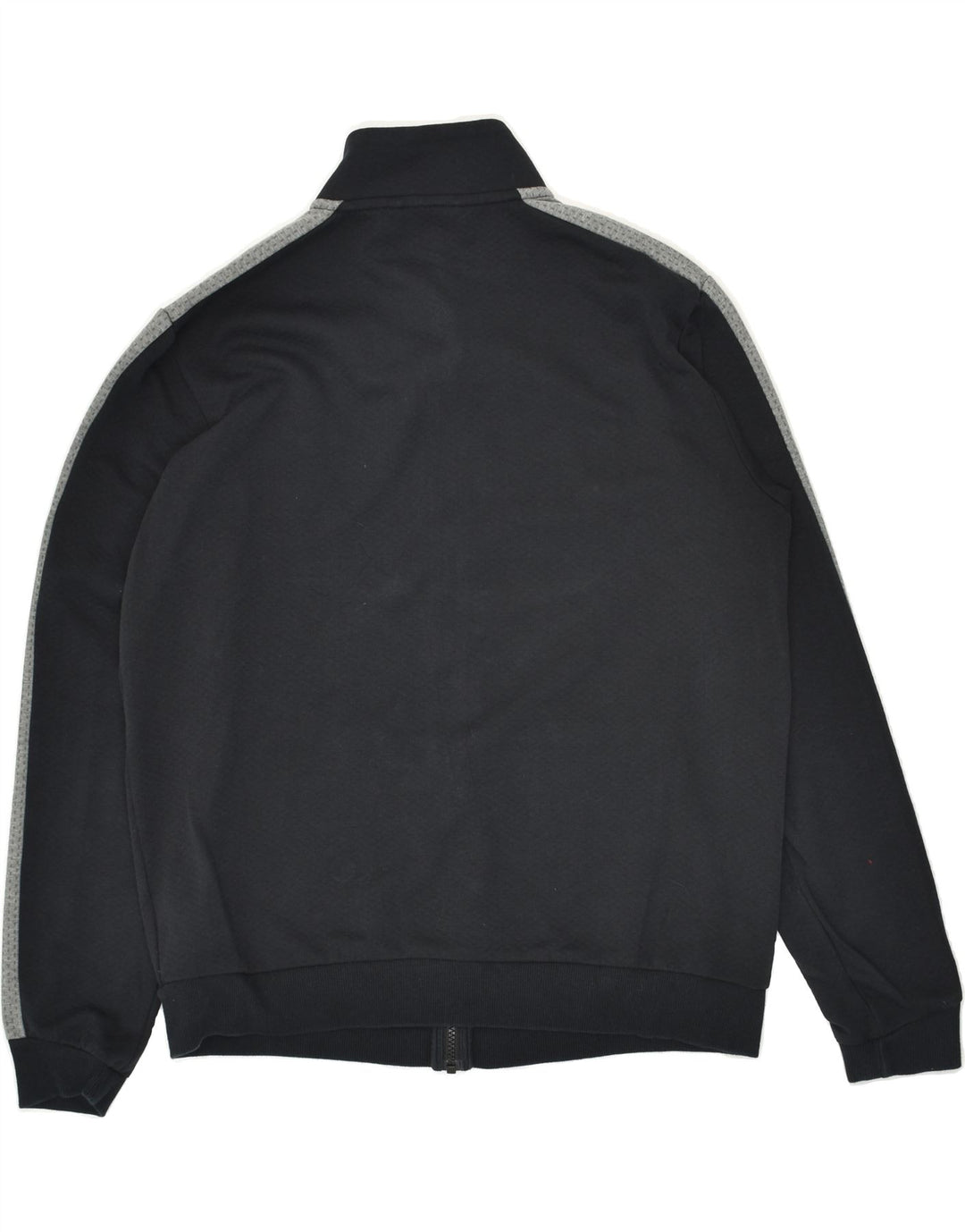 PUMA Mens Graphic Tracksuit Top Jacket Large Black Colourblock Cotton