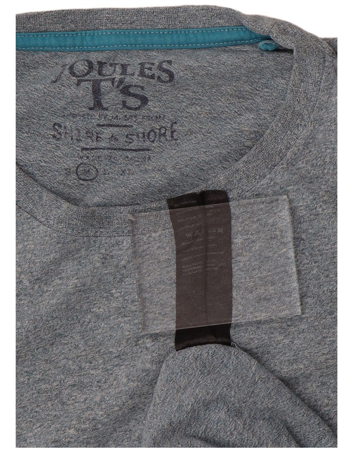 Joules Mens T-Shirt Top Medium Blue Cotton