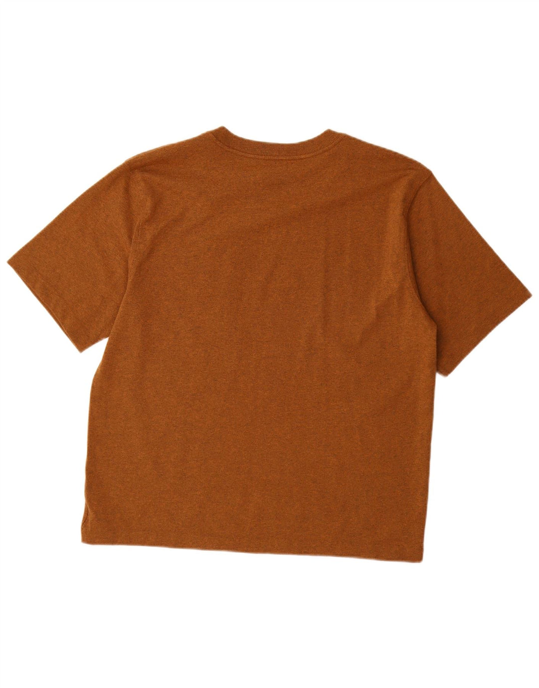 CARHARTT Mens Relaxed Fit T-Shirt Top Medium Brown Flecked Cotton