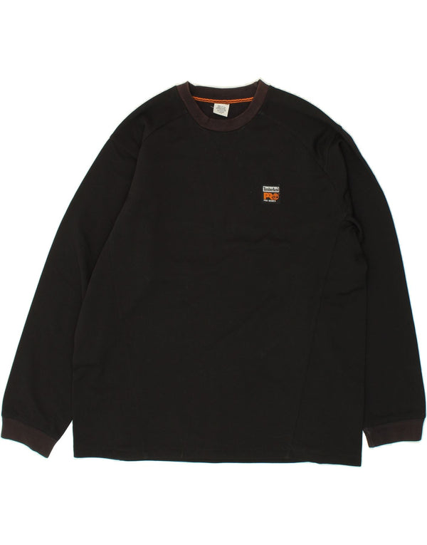 TIMBERLAND Mens Tall Graphic Sweatshirt Jumper 2XL Black Cotton