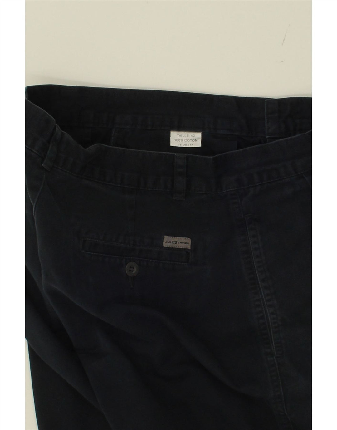 JULES Womens Chino Shorts IT 42 Medium W30  Navy Blue Cotton Vintage Jules and Second-Hand Jules from Messina Hembry 