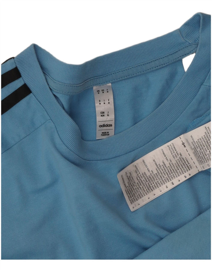 ADIDAS Mens T-Shirt Top Medium Blue Cotton