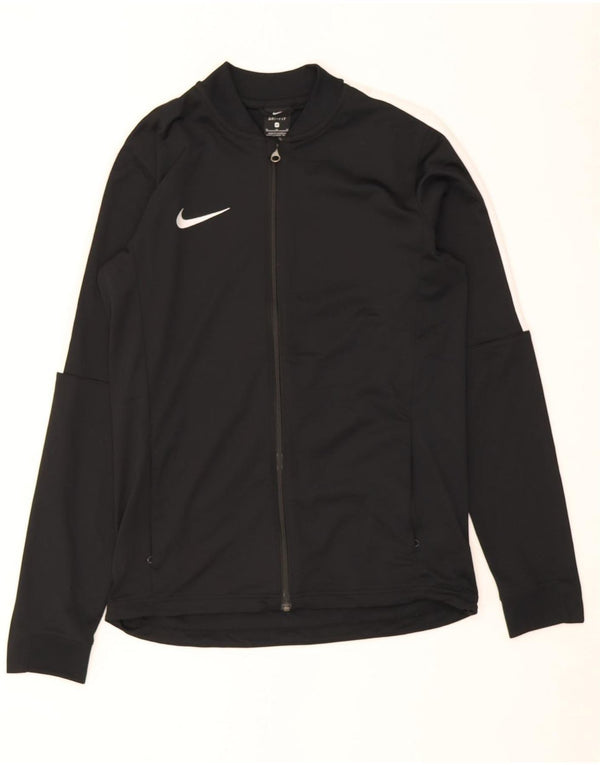 Nike Mens Dri Fit Tracksuit Top Jacket Medium Black Colourblock Polyester
