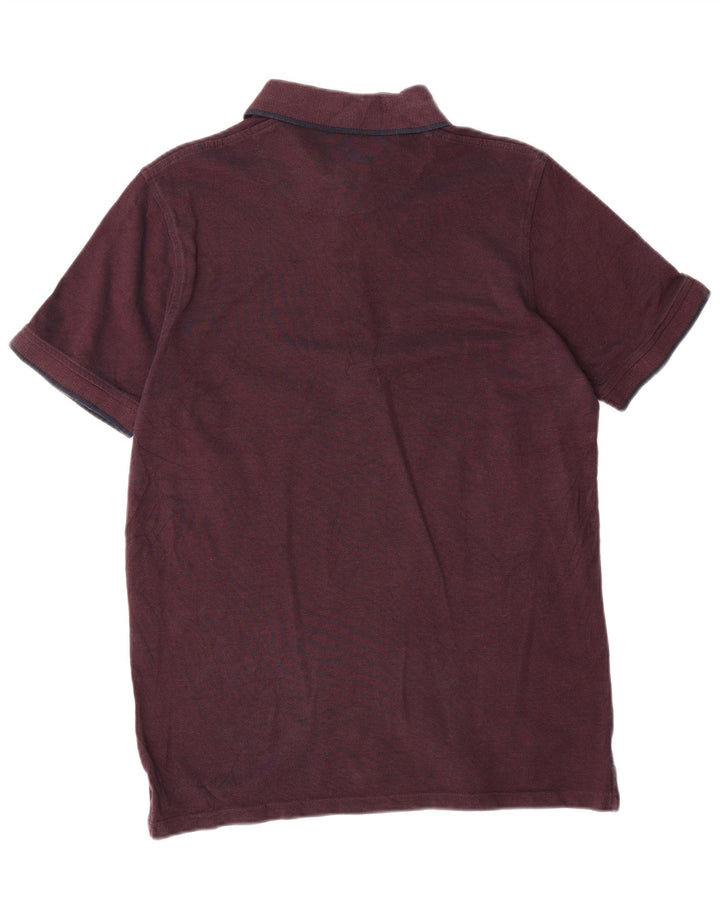 JACK & JONES Mens Polo Shirt Large Burgundy