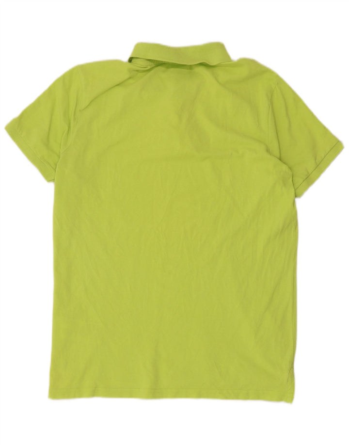 DIADORA Mens Polo Shirt Large Green Cotton