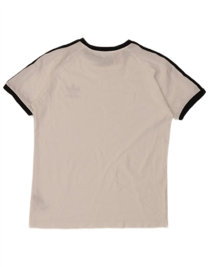 ADIDAS Boys T-Shirt Top 13-14 Years White Cotton