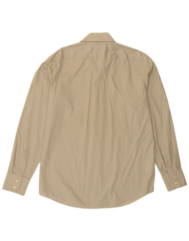 Hugo Boss Mens Shirt Size 41 16 Large Khaki Cotton