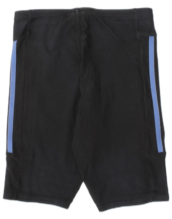 ADIDAS Boys Sport Shorts 9-10 Years  Black Polyester
